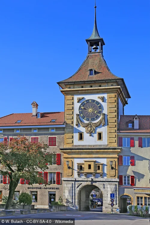 Berntor in Murten, stop 1 on the self-guided walking tour