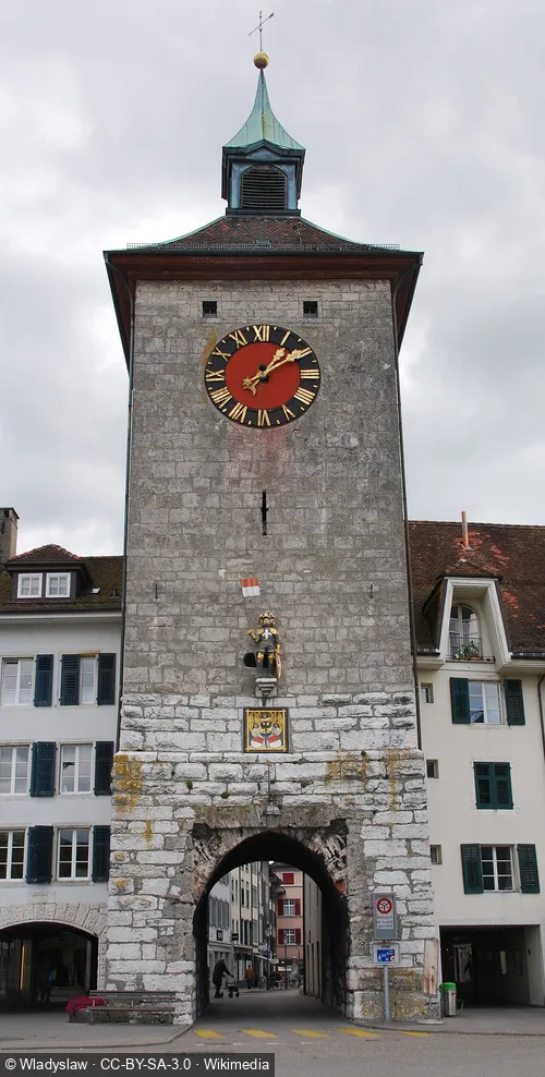 Bieltor in Solothurn, stop 1 on the self-guided walking tour