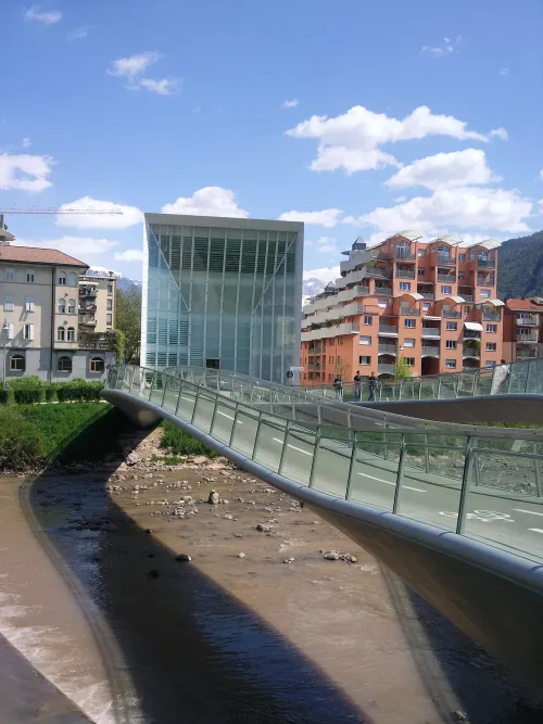 Talvera Promenade in Bolzano, stop 5 on the self-guided walking tour