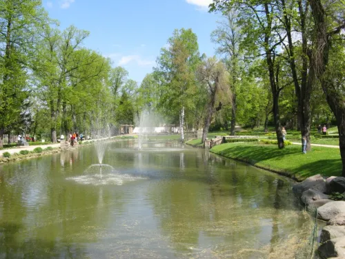 May Park in Cesis, stop 3 on the self-guided walking tour