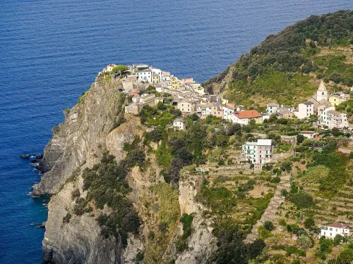 La Torre Viewpoint in Corniglia, stop 6 on the self-guided walking tour