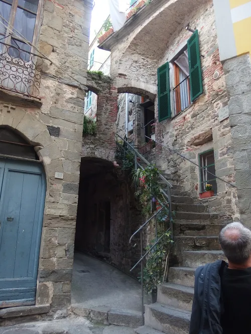Via Fieschi in Corniglia, stop 2 on the self-guided walking tour