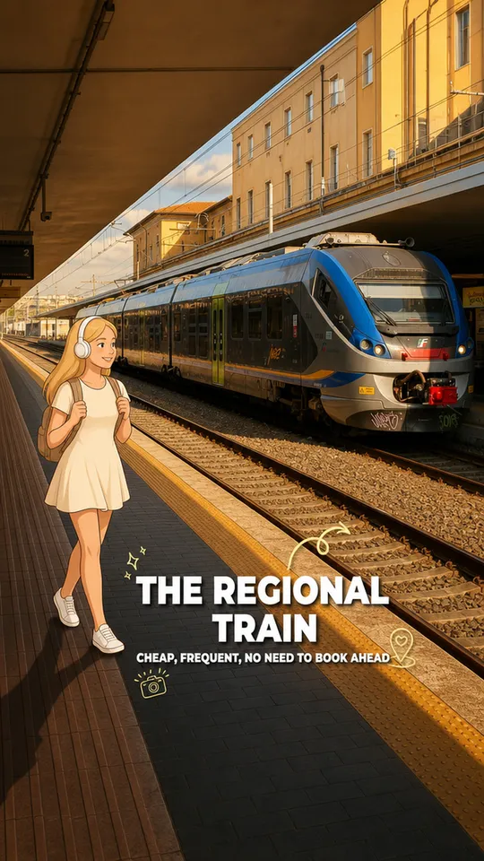 Trenitalia regional train, Pisa Centrale