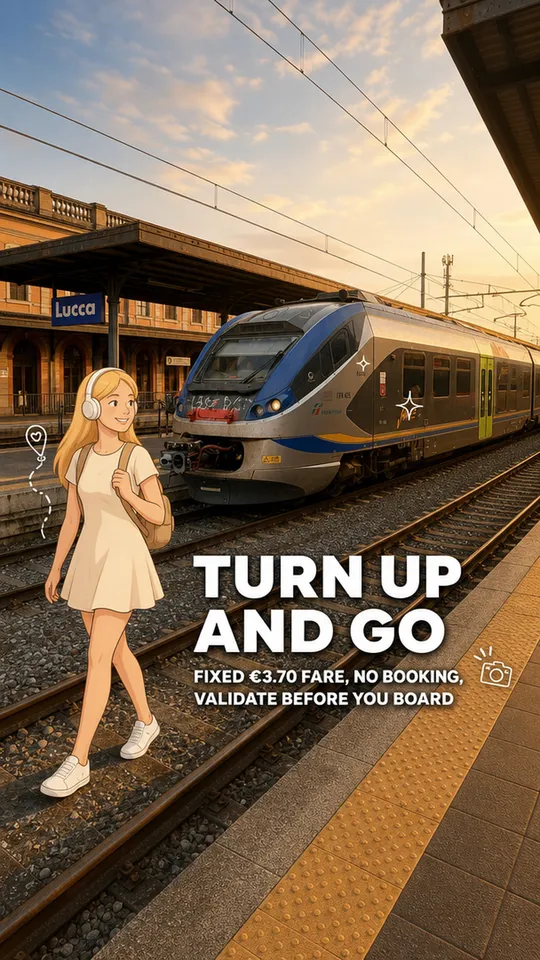 Trenitalia regional train at Lucca