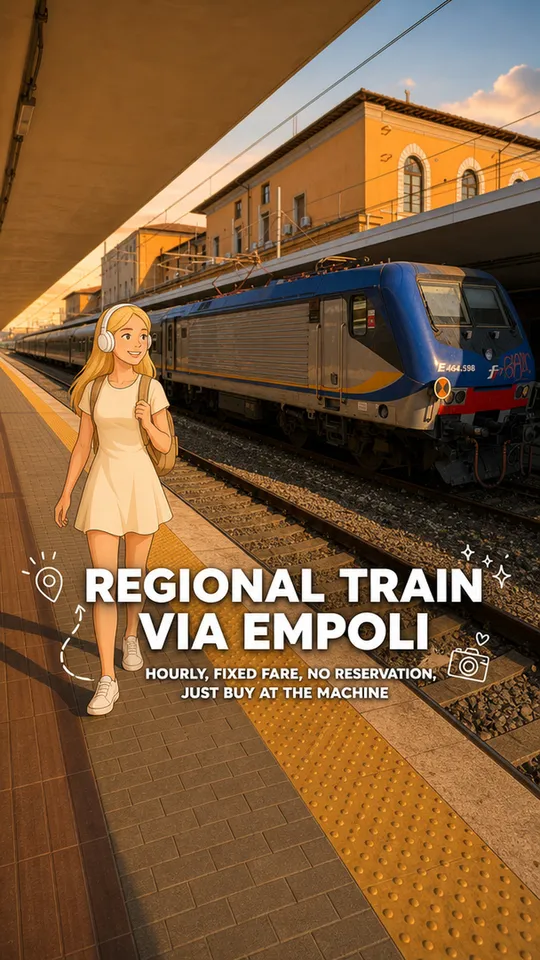 Trenitalia regional train at Pisa Centrale