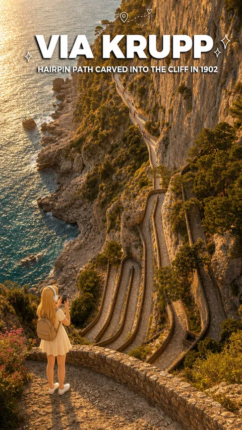 Via Krupp, Capri