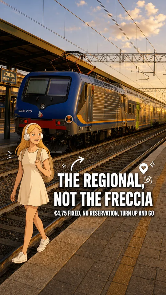 Regional train from Venezia Santa Lucia
