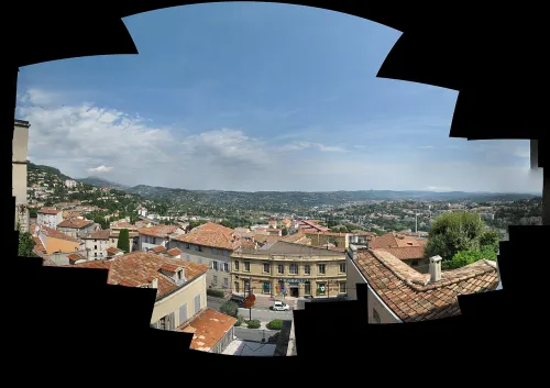 Place du 24 Aout Viewpoint in Grasse, stop 5 on the self-guided walking tour