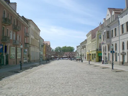Old Market in Klaipeda, stop 2 on the self-guided walking tour
