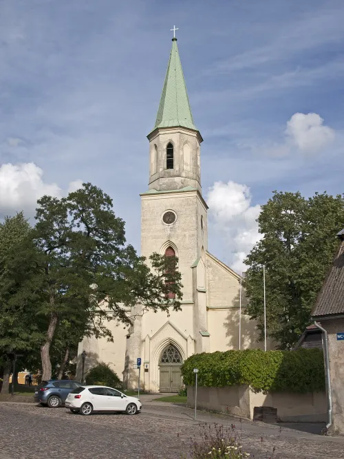 St. Catherine's Church in Kuldiga, stop 4 on the self-guided walking tour