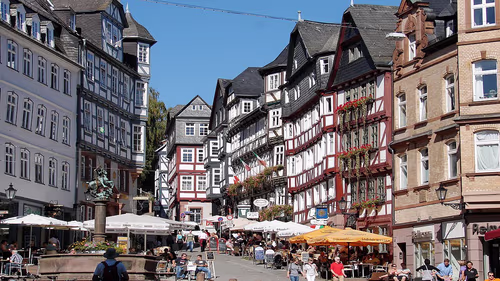 Marktplatz in Marburg, Station 4 auf dem selbstgeführten Stadtrundgang