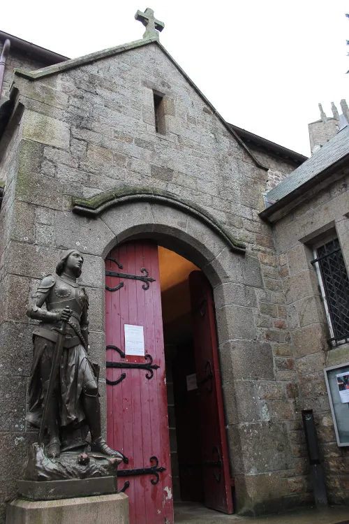 Saint-Pierre Parish Church in Mont Saint Michel, stop 2 on the self-guided walking tour