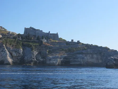 Byron's Cave in Portovenere, stop 3 on the self-guided walking tour