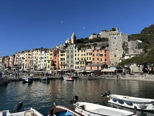 Palazzata in Portovenere, stop 1 on the self-guided walking tour