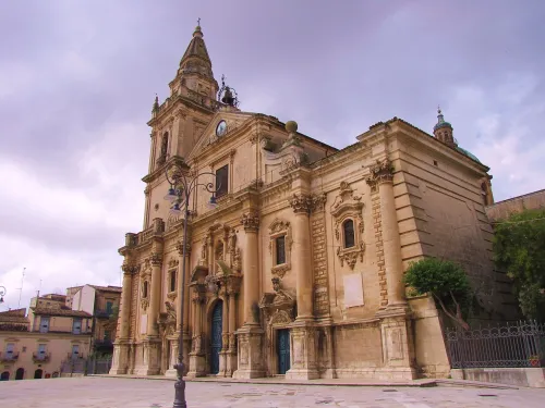 Cathedral of San Giovanni Battista in Ragusa, stop 1 on the self-guided walking tour