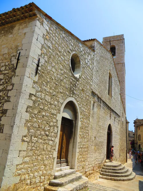 Collegiate Church of Saint-Paul in Saint Paul De Vence, stop 2 on the self-guided walking tour