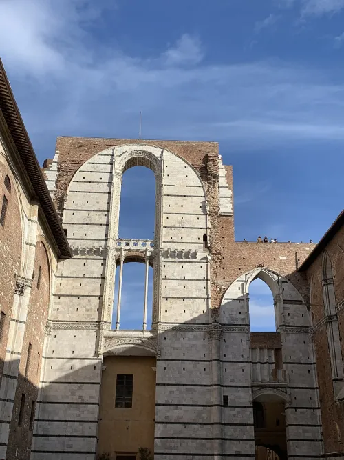 Facciatone in Siena, stop 5 on the self-guided walking tour