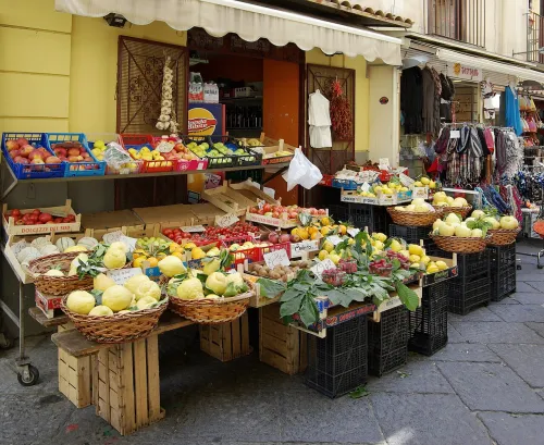Via San Cesareo in Sorrento, stop 7 on the self-guided walking tour