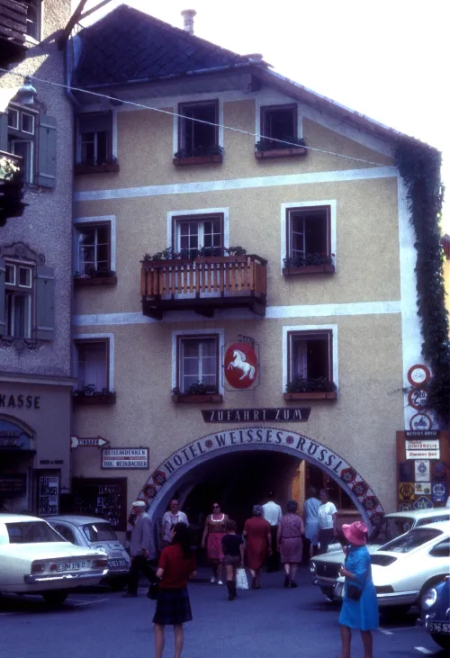 Hotel Weisses Rössl in St Wolfgang, stop 2 on the self-guided walking tour