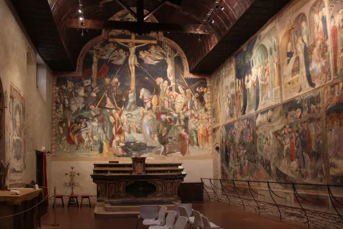 Oratory of Saint John the Baptist in Urbino, stop 3 on the self-guided walking tour
