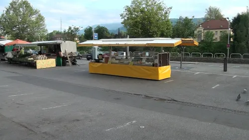 Villacher Wochenmarkt, stop 3 on the self-guided walking tour