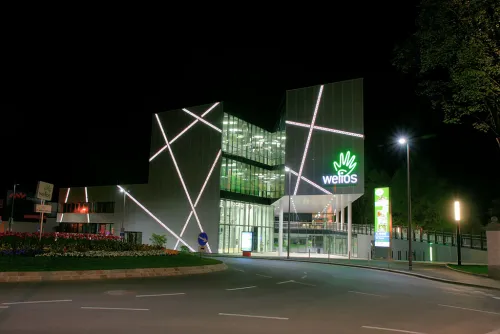 Welios Science Center in Wels, stop 6 on the self-guided walking tour