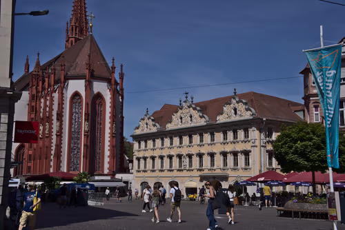 Marktplatz in Würzburg, Station 9 auf dem selbstgeführten Stadtrundgang