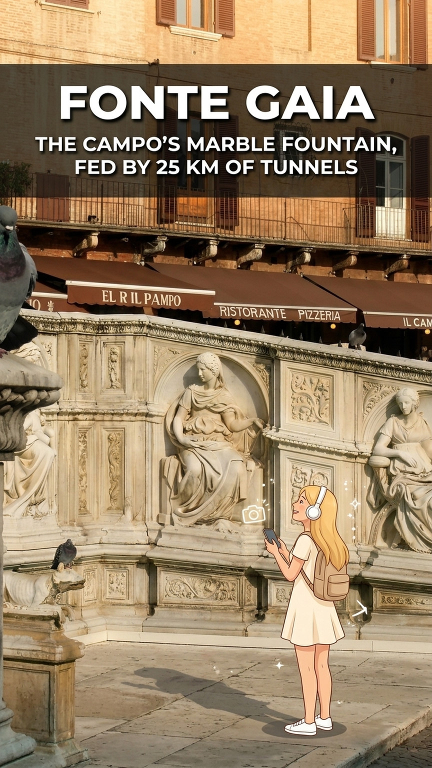 Fonte Gaia, Piazza del Campo