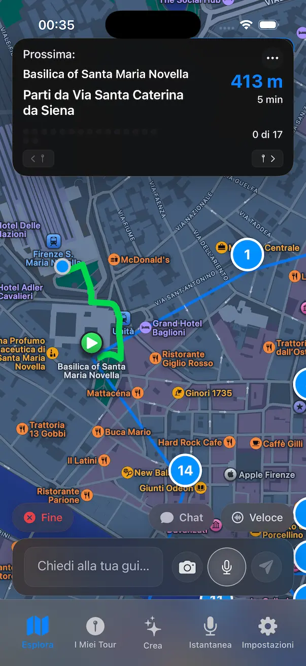 GPS Navigation Interface