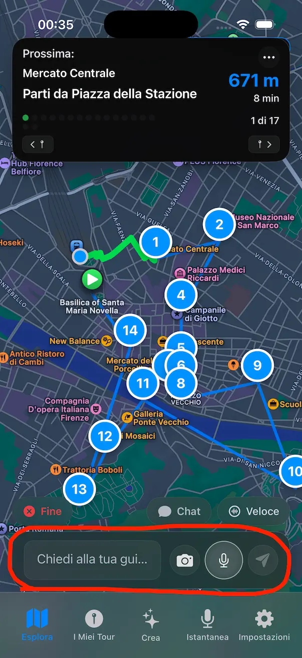 AI Guide Chat Interface