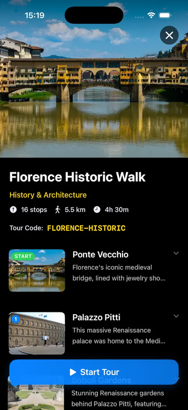Tour Details and Customization