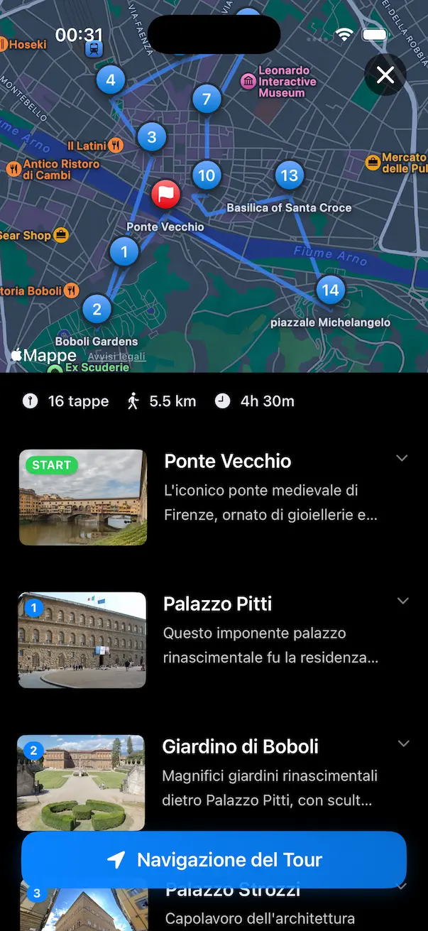 Tour Details and Customization