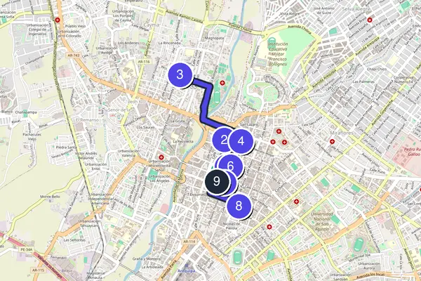 Arequipa Walking Tour Map