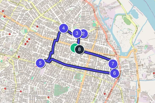 Barranquilla Walking Tour Map