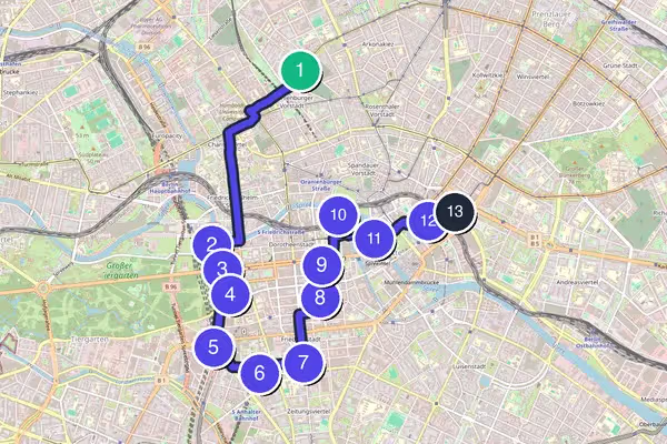 ベルリン Walking Tour Map