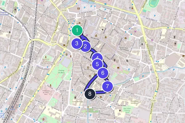 コルマール Walking Tour Map