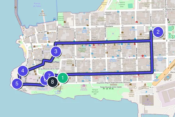 Colonia del Sacramento Walking Tour Map