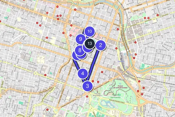 Córdoba, Argentina Walking Tour Map