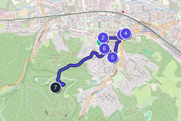 Eisenach Walking Tour Map