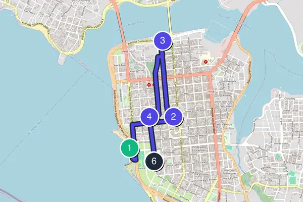 Encarnación Walking Tour Map