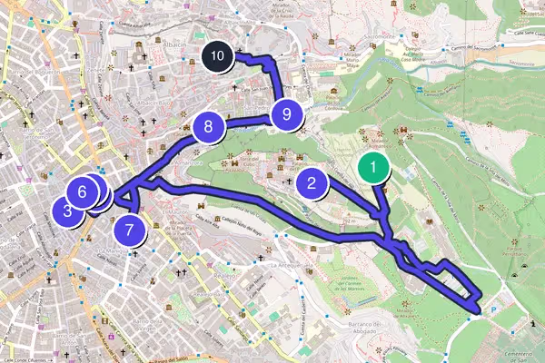 グラナダ Walking Tour Map