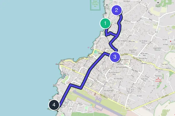 Hanga Roa Walking Tour Map