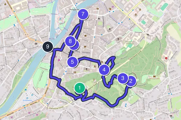 Landshut Walking Tour Map