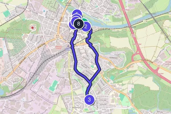 Limburg Walking Tour Map