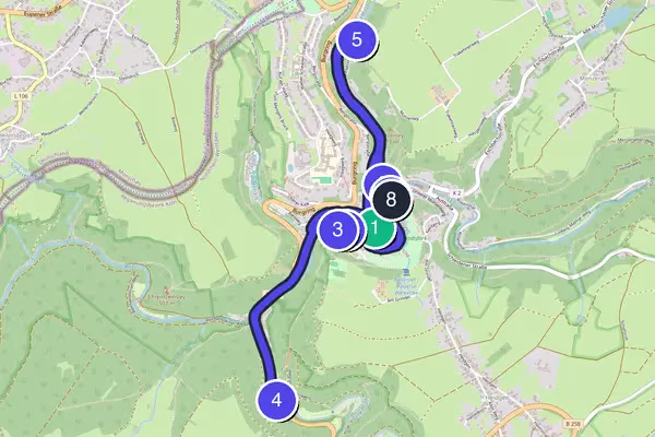 Monschau Walking Tour Map