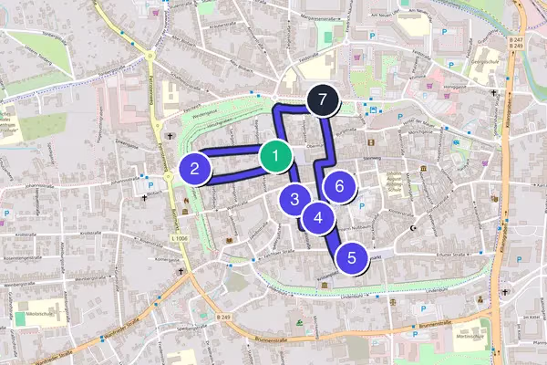 Mühlhausen Walking Tour Map