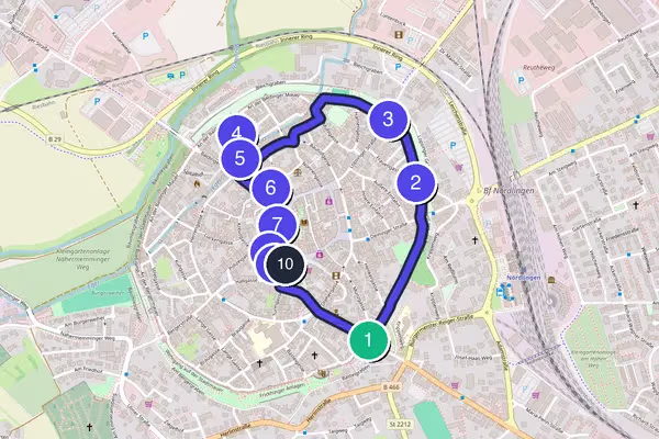 Nördlingen Walking Tour Map
