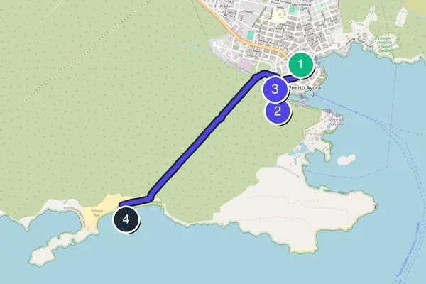 Puerto Ayora Walking Tour Map