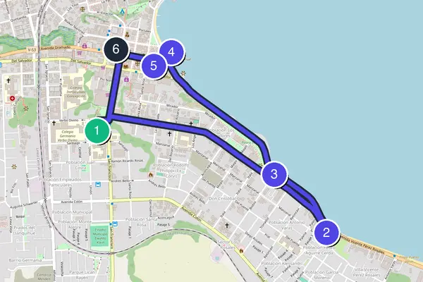 Puerto Varas Walking Tour Map
