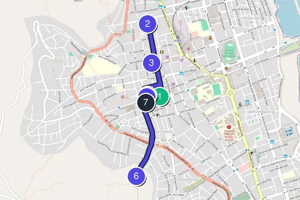 Puno Walking Tour Map